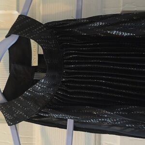 RYEGRASS BRAND WOMEN'S BLACK FANCY LINED DRESS TOP SIZE XL